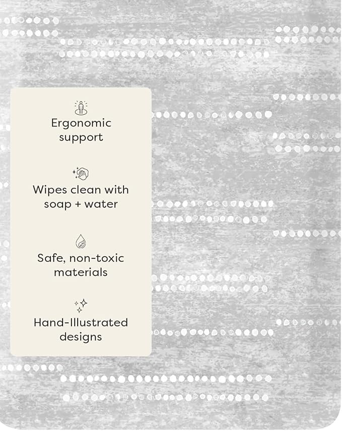 House of Noa Nama Standing Mat – Anti-Fatigue Cushioned Kitchen Mats for Floor | Ergonomic Bounce-Back Foam Kitchen Mats | Anti-Fatigue Mats for Kitchen & Standing | Aspen Dove | 30"x72"