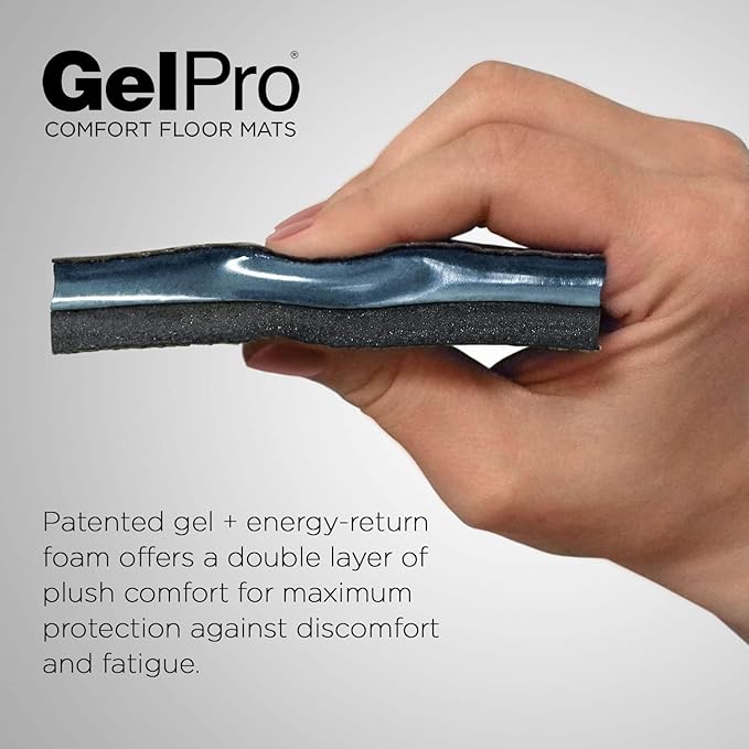 GelPro Elite Premier Anti-Fatigue Kitchen Comfort Floor Mat, 20x72”, Linen Khaki Stain Resistant Surface with Therapeutic Gel and Energy-Return Foam for Health and Wellness