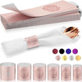 Christmas Napkin Rings Set of 50, 2 Colors in 1, Reusable Adjustable Napkin Bands for Holiday Parties, Wedding, Thanksgiving Table Decor, Waterproof Tear-Proof (Rose Gold) Great Gift Idea