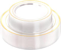 Quatish 60 Pcs Gold Rim Disposable Plastic Plates for Party,Wedding Plate Includes 30 Pes 10.25 Inch 30 Pes 7.5 Inch Heavy Duty Dinner & Dessert Plates, Perfect for Festivals,Picnics,in Clear