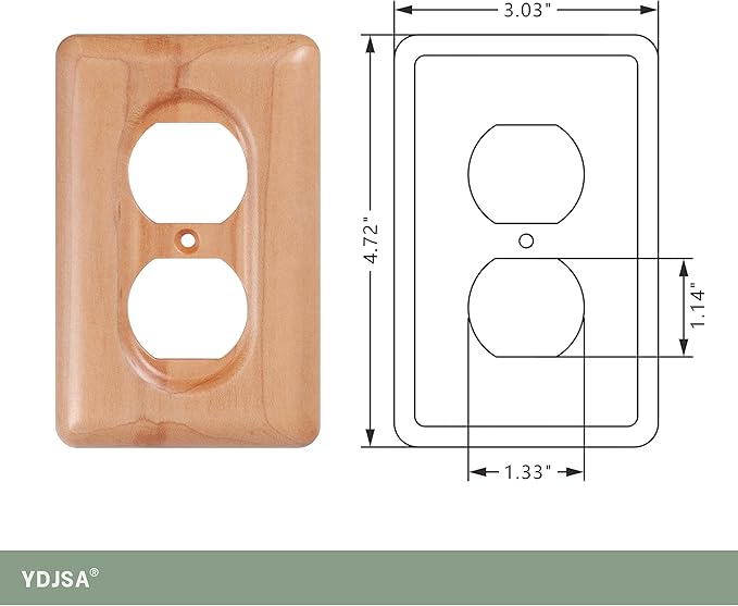 Elegant Maple Wood Outlet Covers Decorative Wood Outlet Covers For Home Decor