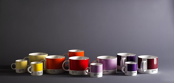 Pantone Tea Cup Porcelain, 475 ml, Porcelain, Orange 021, 10.4 x 10.4 x 8 cm