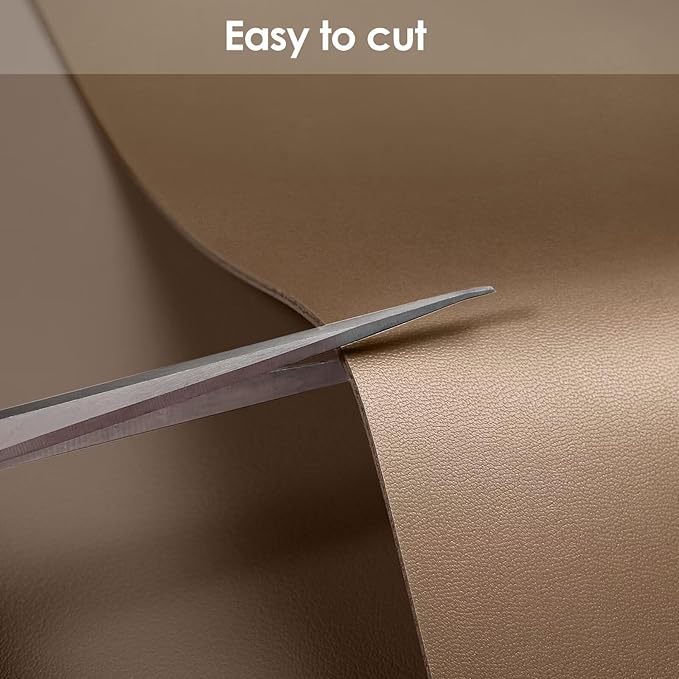 Leather Table Cover,1.8mm Thick,30x48 Inch Table Protector,Table Pads for Dining Room Table Rectangular,Table Cover Protector.(Mud Color+Champagne Gold,30x48)