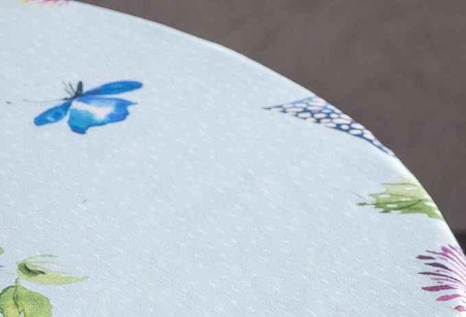 Maison d' Hermine Table Cloth Round Table 100% Cotton 69 Round Inches Tablecloth Reusable Decorative for Dining Room Farmhouse Home Valentines Day Decorations Spring Summer - Jardin D'Ete - Mint