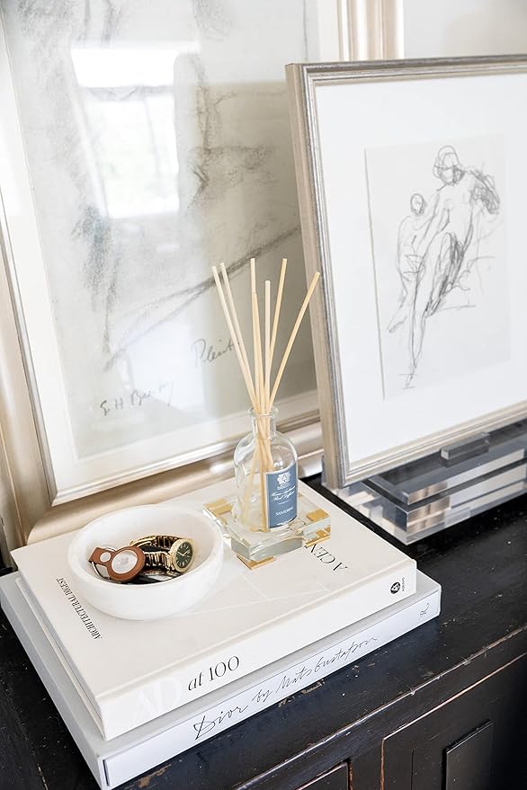Crystal Diffuser Dish — by Alice Lane Home Collection — Diffuser Tray — Candle Dish Holder — for Home Decor