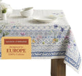 Maison d' Hermine Table Cloth Square Table 100% Cotton 60 x 60 Inches Tablecloth Reusable Decorative for Dining Room Farmhouse Home Valentines Day Decorations Spring Summer - Faience