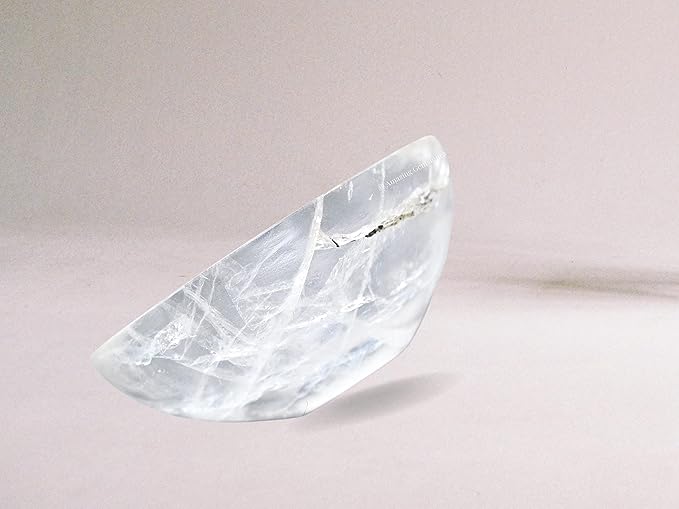 Clear Quartz Crystal Bowl - 2 Inch Decorative Bowls for Room and Home Decor - Gemstone Healing Crystals for Elegant Display, Positive Energy Balance and Gift