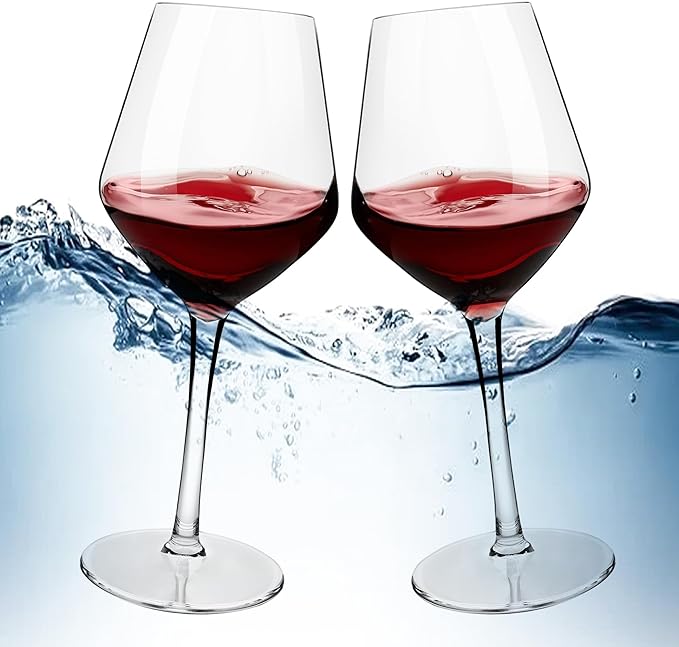 MICHLEY Unbreakable Stemmed Wine Glass 100% Tritan Plastic Dishwasher available Glassware 15 oz, Set of 2