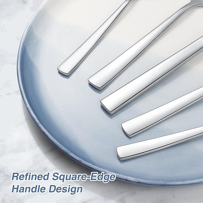 40 Piece Silverware Set For 8,Stainless Steel Flatware,Tableware Set Include Spoons/Forks/Knives,Yoehka Mirror Polished Cutlery/Utensil Set For Home Kitchen Restaurant Hotel,Dishwasher Safe