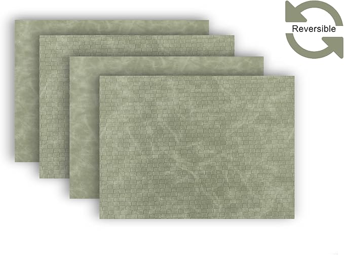 Placemats Set of 4 12" x 18" Heat-Resistant Table Mats for Dining Table Set for 4 Kitchen & Dining Room Decor Farmhouse, Boho, & Modern Style Easy to Clean, Durable & Stylish Table Decor