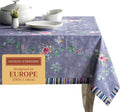 Maison d' Hermine Table Cloth Rectangle Table 100% Cotton 60 x 120 Inches Tablecloth Reusable Decorative for Dining Room Valentines Day Decorations Spring Summer - Sweet Rose Lavender - Country Garden
