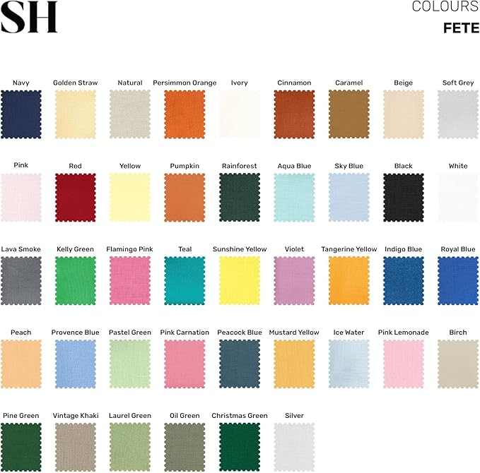 Solino Home Linen Placemats Set of 4 - Mulberry Placemats 14 x 19 Inch - 100% Pure Linen Table Place Mats for Valentines, Spring, Easter - Fete