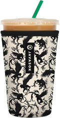 Sok It JavaSok Iced Coffee & Cold Soda Insulated Neoprene Cup Sleeve (Monkey Business, Medium: 22-28oz)