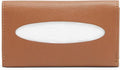 Leatherology Cognac Pocket Tissue Holder – Full-Grain Leather Travel Case with Snap Closure, Fits Standard Tissue Packs – Stylish & Compact Tissue Organizer for On-The-Go