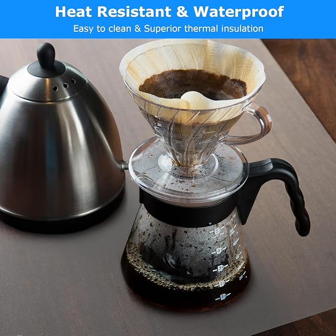 Silicone Mats for Kitchen Counter 47.2"x23.6"x0.08”, Largest Heat Resistant Mats for Countertop, Kitchen Island Silicone Protector Placemats Nonslip Extra Large Counter Mat (Translucent)