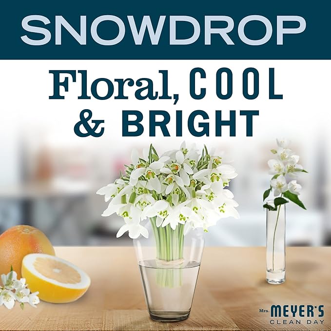 MRS. MEYER'S CLEAN DAY Liquid Dish Soap, Snowdrop, 16 fl. oz