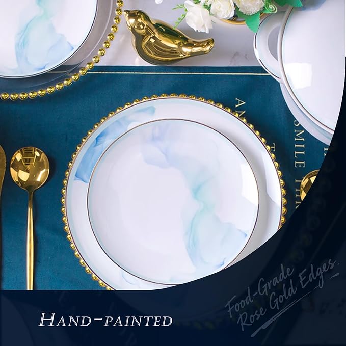 60 Pcs, Top Ceramic Bone China Dinnerware Set, Fine China Dinnerware Sets, Ceramic Tableware Set, Chinese Gifts