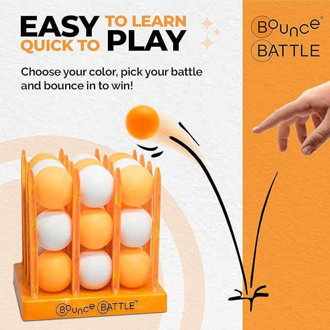 Tournament Edition – Wood Game Set with 36 Battle Cards – Fast-Paced Family & Party Game of Strategy, Skill & Chance – Fun Gift for Kids, Teens & Adults