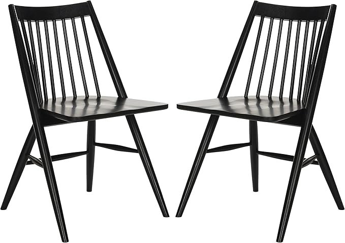 Safavieh Home Collection Wren Black 19-inch Spindle Dining Chair (Set of 2)