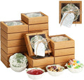 20 Pack Wedding Favors for Guests Small Ceramic Bowls Bulk Gifts Set 3.3 Inch Sage Green Verdure Design Mini Dipping Bowl Sauce Dish with Cards Box for Party Shower Favor Souvenir