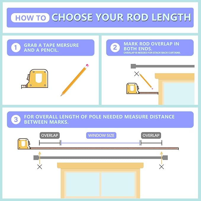 Curtain Rods for Windows 16 to 200 Inches Adjustable Length 1 Inch Diameter Window Curtain Rod with Aluminium Finials, Flash Gold