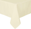 sancua Square Tablecloth - 54 x 54 Inch - Stain and Wrinkle Resistant Washable Polyester Table Cloth, Decorative Fabric Table Cover for Dining Tables, Buffet Parties and Camping, Beige