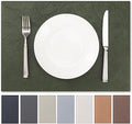 Faux Leather Placemats Set of 12 Vinyl Washable Wipeable Table Mats for Kitchen Dining Table Heat Resistant Waterproof Indoor/Outdoor Placemats Non-Slip Easy Clean Place Mats (Olive Green)