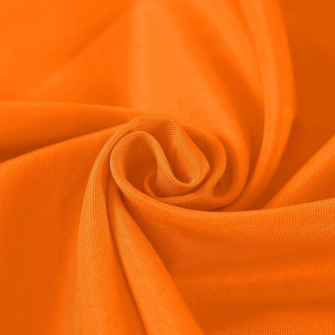 Fokitut 2 Pack Waterproof Rectangle Tablecloth, 60x120 Inch, Stain Resistant and Wrinkle Polyester Table Cloth, Fabric Table Cover for Kitchen Dining, Wedding, Party, Holiday Dinner-Orange