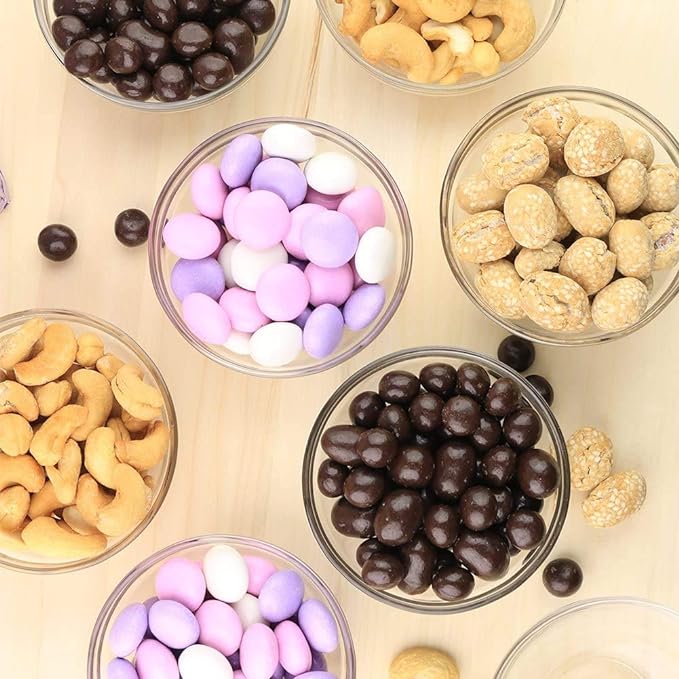 Mini 3.5 Inch Small Glass Bowls - Small Bowls Perfect for Prep, Dips, Nuts, or Candy - Meal Prep Bowls or Dessert Bowls, Set of 18
