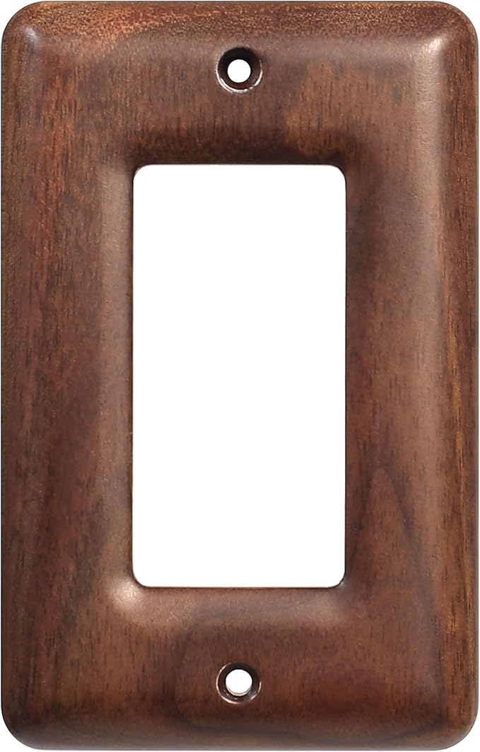 North American Walnut Switchplates and Outlet Covers Decorative Solid Wood Light Switch Cover for Stylish Décor