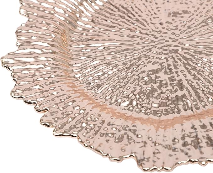 72 Pcs Charger Plates Set, Round Charger Plates, Reusable Serving Plates Embossed Rim Plastic Chargers Plate Decorative Round Plate Chargers for Dinner Plate Table Wedding Shower Decoration