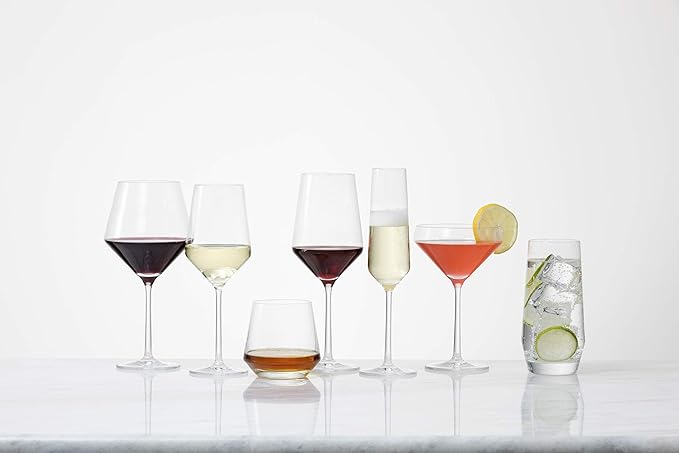 ZWIESEL GLAS Pure Burgundy Red Wine Glass (Set of 6), Graceful Burgundy Glasses for Red Wine, Dishwasher-Safe Tritan Crystal Glasses, Made in Germany (23 Ounce)