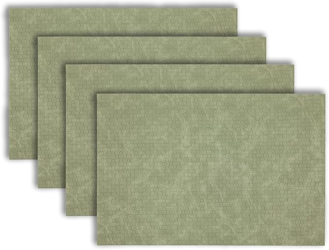 Placemats Set of 4 12" x 18" Heat-Resistant Table Mats for Dining Table Set for 4 Kitchen & Dining Room Decor Farmhouse, Boho, & Modern Style Easy to Clean, Durable & Stylish Table Decor