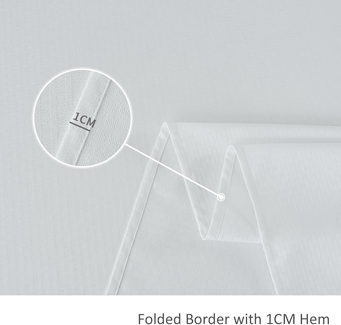 maxmill Rectangle Tablecloth Weaved Pattern Waterproof Spillproof Wrinkle Free Table Cloth, Kitchen Dining Tabletop Decoration, Fabric Table Cover for Holiday Parties, 52 x 70 Inch, White
