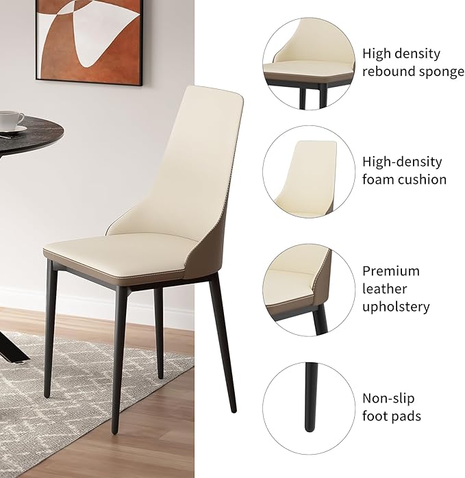 VFK 47" Round Dining Table Set with Storage Steel Legs & Sunburst Design, 5-Piece Modern Wooden Kitchen Set for 4-6 People, Includes 4 Comfortable Chairs for Dining Room, Living Room or Kitchen