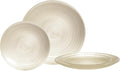 " OCCASIONS " 120 Plates Pack,(60 Guests) Premium Wedding Party Disposable Plastic Plates Set -60 x 10'' Dinner + 60 x 7'' Salad/Dessert (Belize in Ivory & Gold)