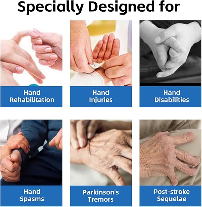 Adaptive Utensil Set for Elderly Parkinsons Stroke Patients, Non-Slip Grip with Hand Strap for Hand Tremors & Muscle Weakness, 3PCS Heavy Stainless Steel Spoon Fork Knife