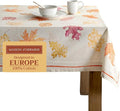 Maison d' Hermine Table Cloth Rectangle Table 100% Cotton 54 x 72 Inches Fall Tablecloth Reusable Everyday Use for Thanksgiving Christmas Decorations Dining Farmhouse Party (Colours of Autumn)