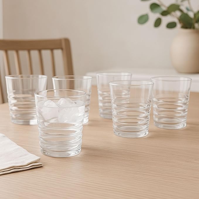 FDG Nuglass 16oz Tritan Ribbed Tumbler 6-pack