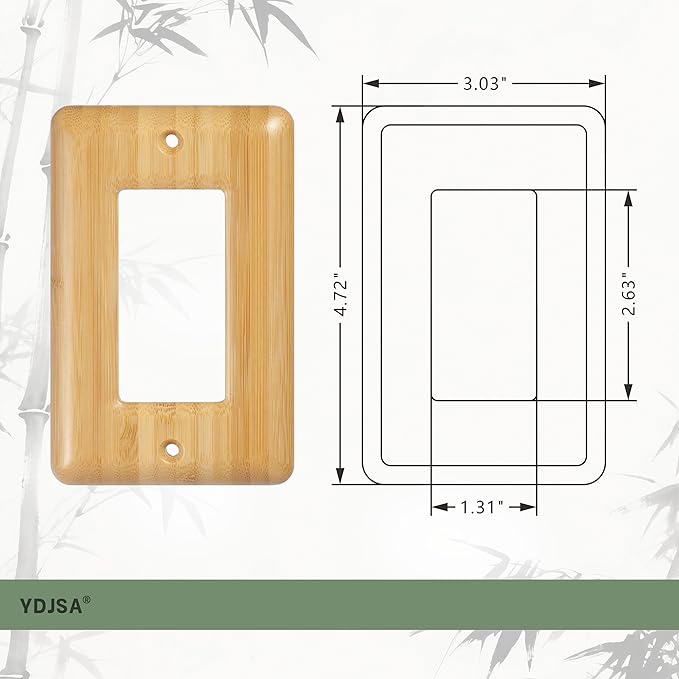 Wood Switch Plate Covers Decorative Outlet Covers Light Switch Cover Plate Single Decorator Wall Plate