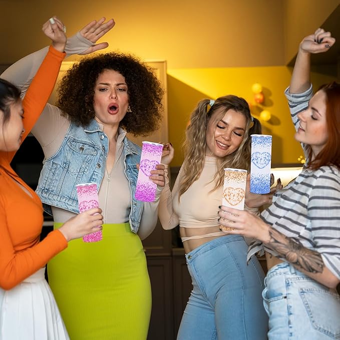 4 PCs Girls Trip 20oz Stainless Steel Tumbler, Girls Trip Gifts Favors Straight Skinny Coffee Mug, Insulated Tumblers Cups Weekend Gifts for Friendship Vacation Bachelorette Party