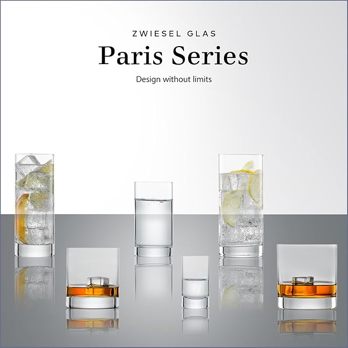 ZWIESEL GLAS Paris Iceberg Long Drink Glass 16.5 Ounce (Set of 6), Drinking Glasses for Long Drinks, Dishwasher-Safe Tritan Crystal Glasses, Made in Germany