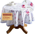 Maison d' Hermine Table Cloth Round Table 100% Cotton 69 Round Inches Tablecloth Reusable Decorative for Dining Room Farmhouse Home Valentines Day Decorations Spring Summer - Summer Floral