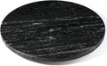 Koville 16'' Black Marble Lazy Susan for Kitchen, Marble Turntable for Dinning, Stone Lazy Susan Organizer for Cabinet, Serving Rotation Spinning Tabletop Organizer Swiveling, Spice Rack Storage