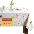 Maison d' Hermine Table Cloth Rectangle Table 100% Cotton 70 x 120 Inches Tablecloth Reusable Decorative for Dining Room Farmhouse Home Valentines Day Decorations Spring Summer - Botanical Fresh