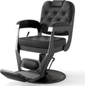 Artist hand Barber Chair, Retro Reclining Salon Chair, Barber Chairs for Barbershop, All-Purpose Vintage Chairs with Heavy-Duty Frame, Headrest