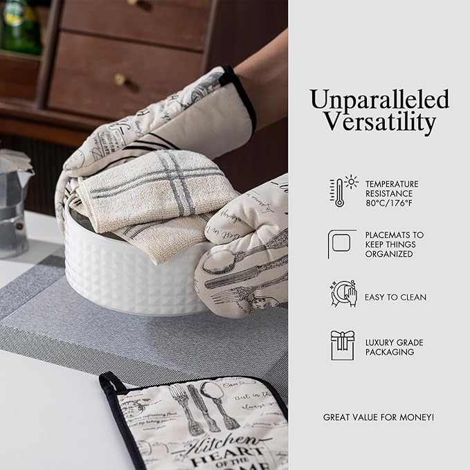 Placemats Set of 6 - Easy Clean Woven Vinyl Placemats for Dining Table, Indoor/Outdoor Place Mats, Washable PVC Table Mats （Silver Cube）