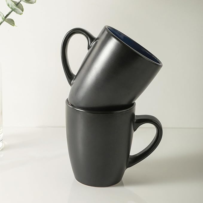 SERVICE FOR 4 - Total of 16 pieces including 8 dinner plates (10”), 4 salad plates (7.5”), 4 bowls (5.75”), and 4 mugs (12 oz), making it the perfect set to service 4 people