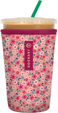Sok It JavaSok Iced Coffee & Cold Soda Insulated Neoprene Cup Sleeve (Spring Bouquet, Medium: 22-28oz)