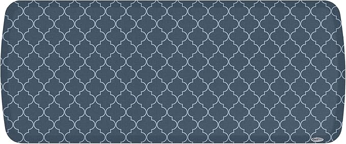 GelPro Elite Premier Anti-Fatigue Kitchen Comfort Floor Mat, 20x48, Trellis Deep Sea Stain Resistant Surface with Therapeutic Gel and Energy-Return Foam for Health & Wellness